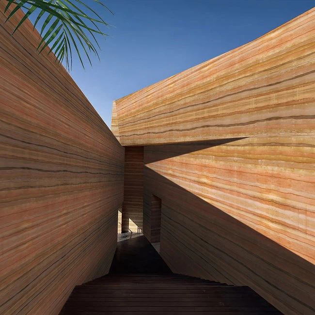 Rammed Earth Flexible Tiles Wall Decoration